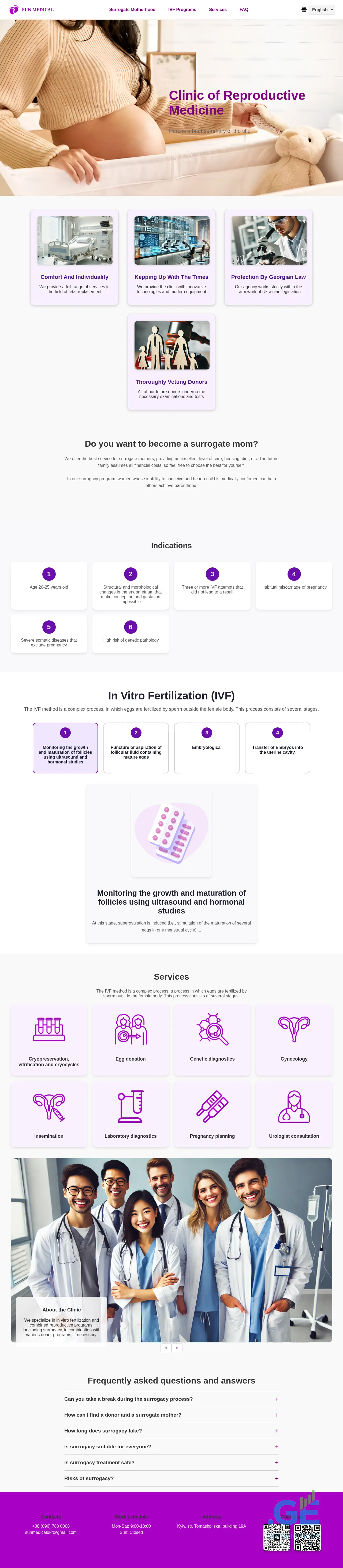 Screenshot of the site ivfukr.ge