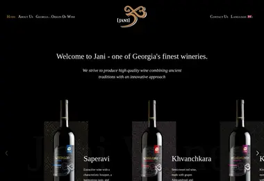 janiwinery.ge-ის ეკრანის სურათი