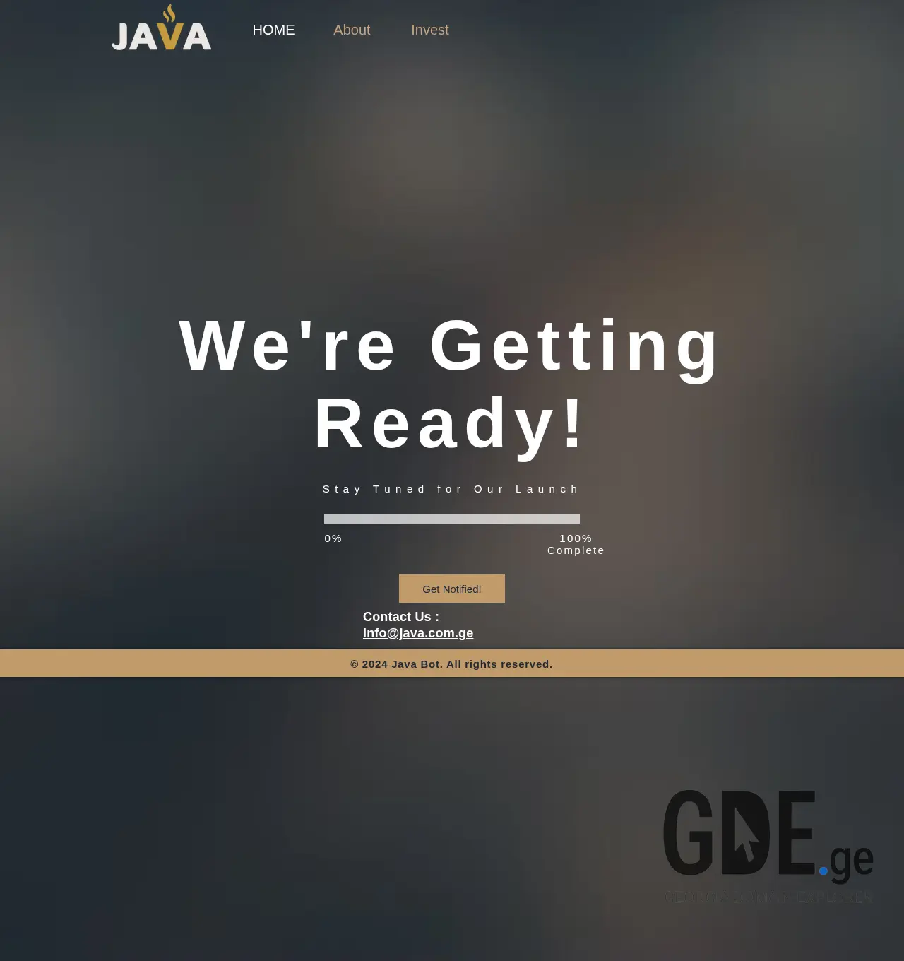 Screenshot of the site java.com.ge at 2025-11-29