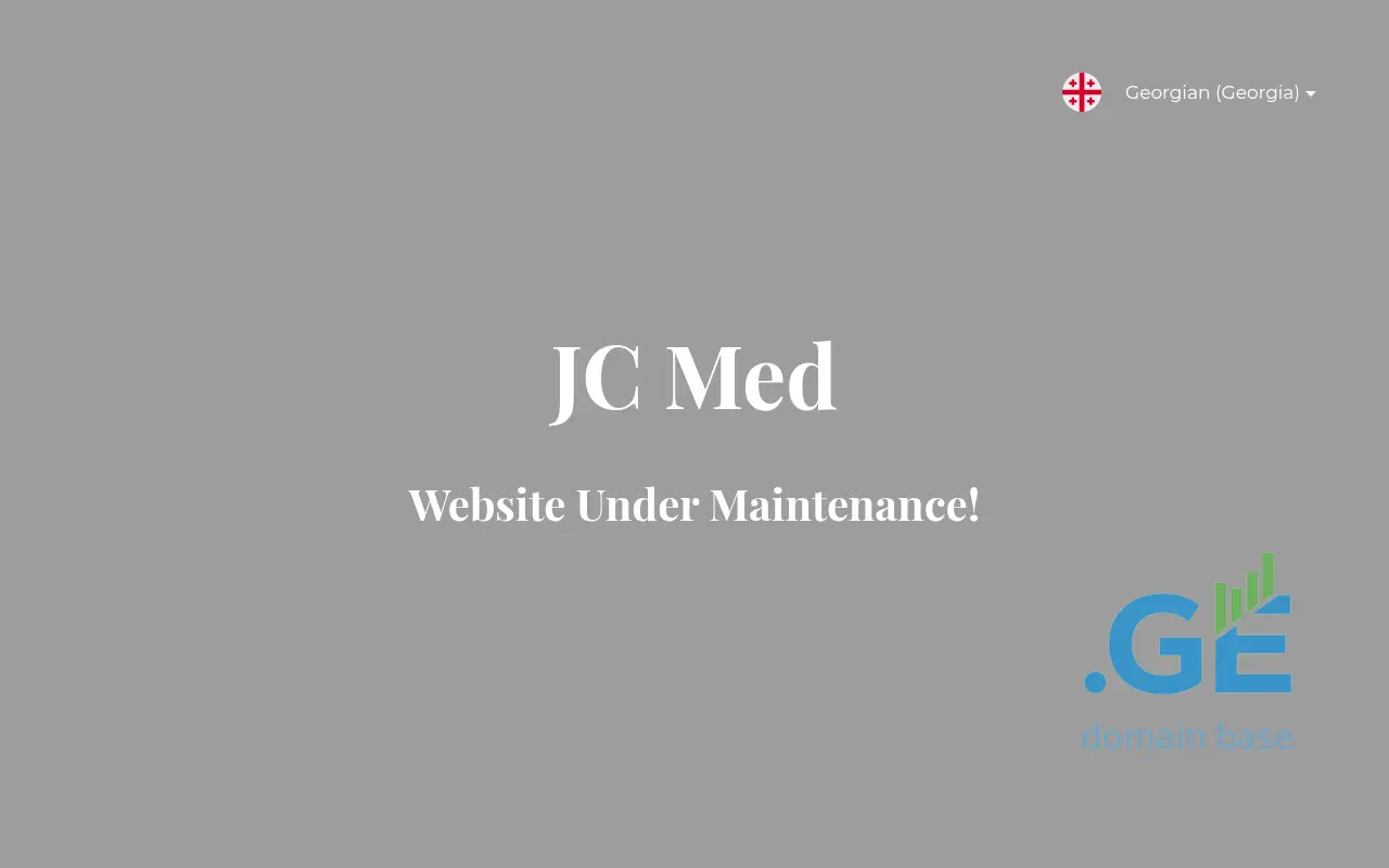Screenshot of the site jcmed.ge