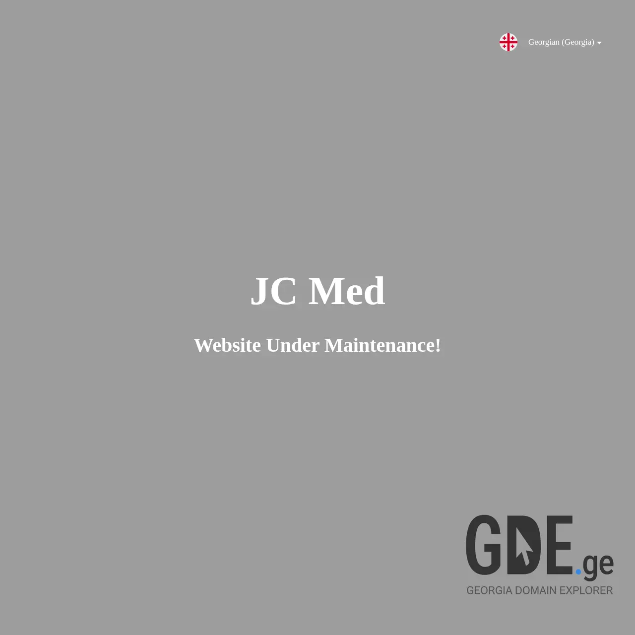 Screenshot of the site jcmed.ge at 2025-12-09
