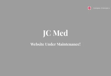 Screenshot of jcmed.ge
