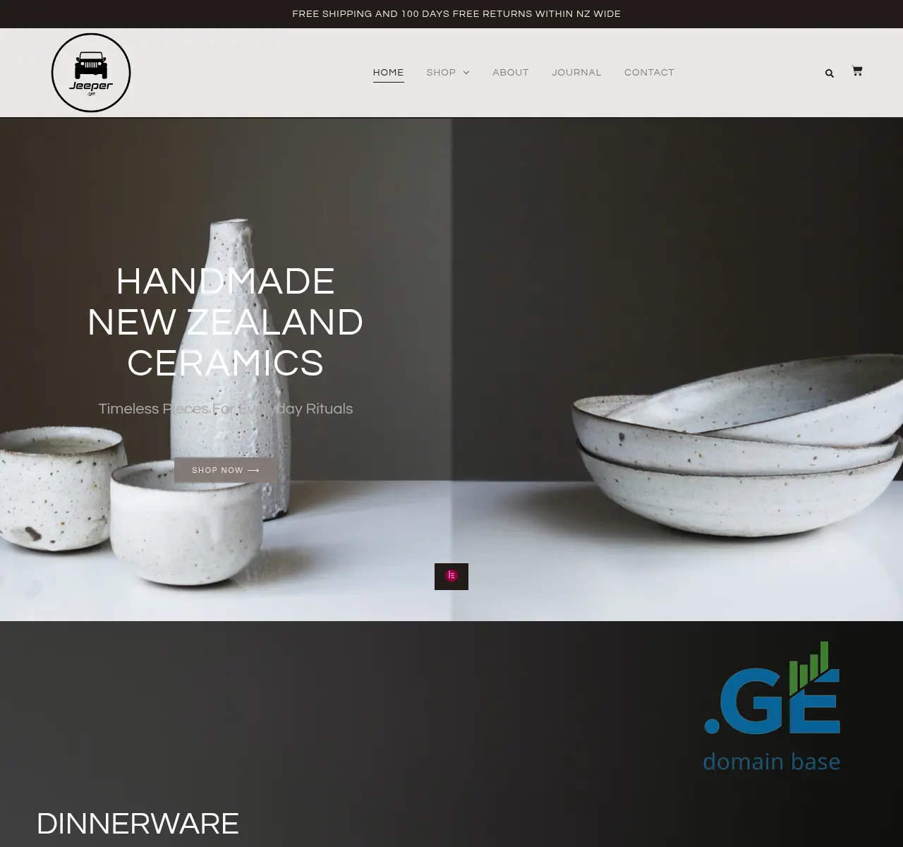 Screenshot of the site jeeper.ge