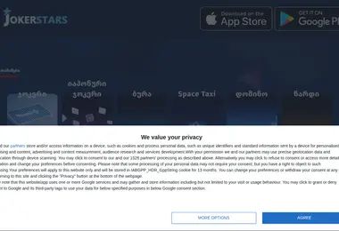 Screenshot of jokerstars.ge