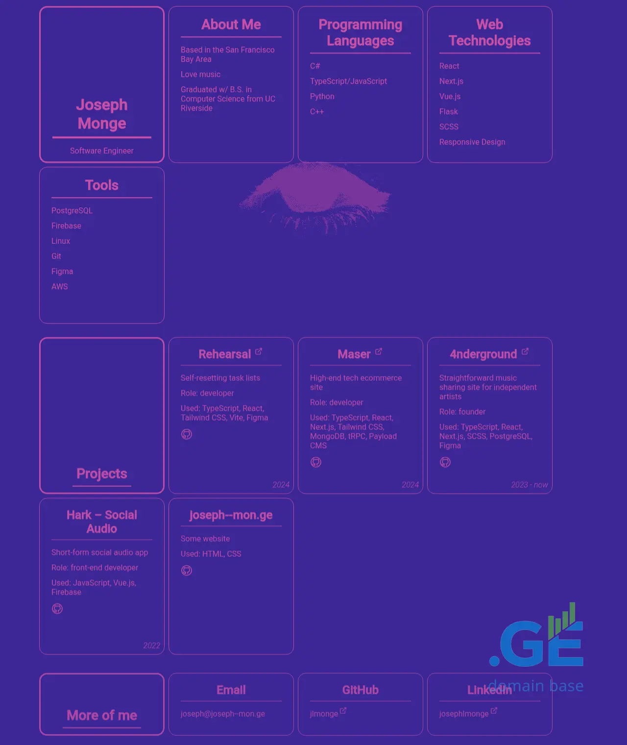 Screenshot of the site joseph--mon.ge
