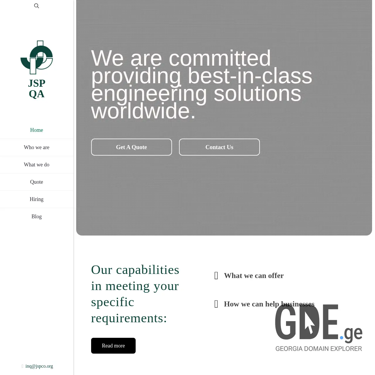 Screenshot of the site jspqa.ge at 2025-12-14