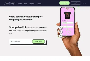 Screenshot of justpay.ge