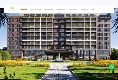 Screenshot of kachretiapartments.ge