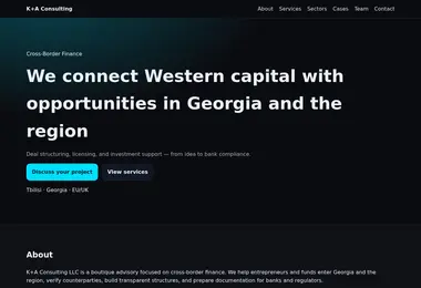 Screenshot of kaconsulting.ge