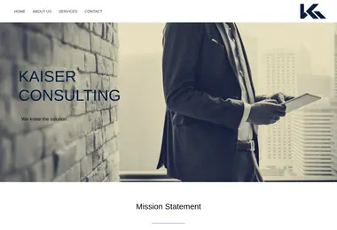 Screenshot of kaiserconsulting.ge
