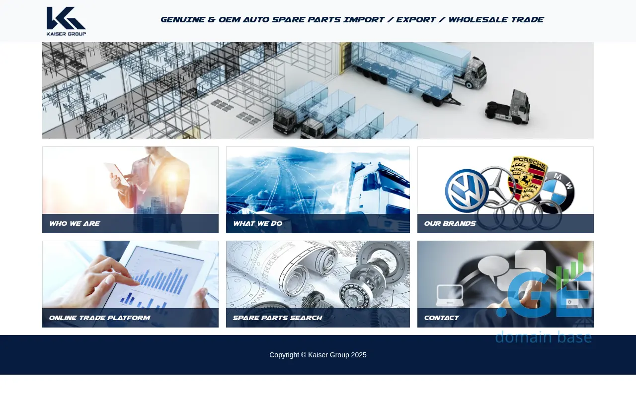 Screenshot of the site kaisergroup.ge