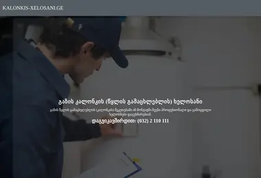 Скриншот kalonkis-xelosani.ge