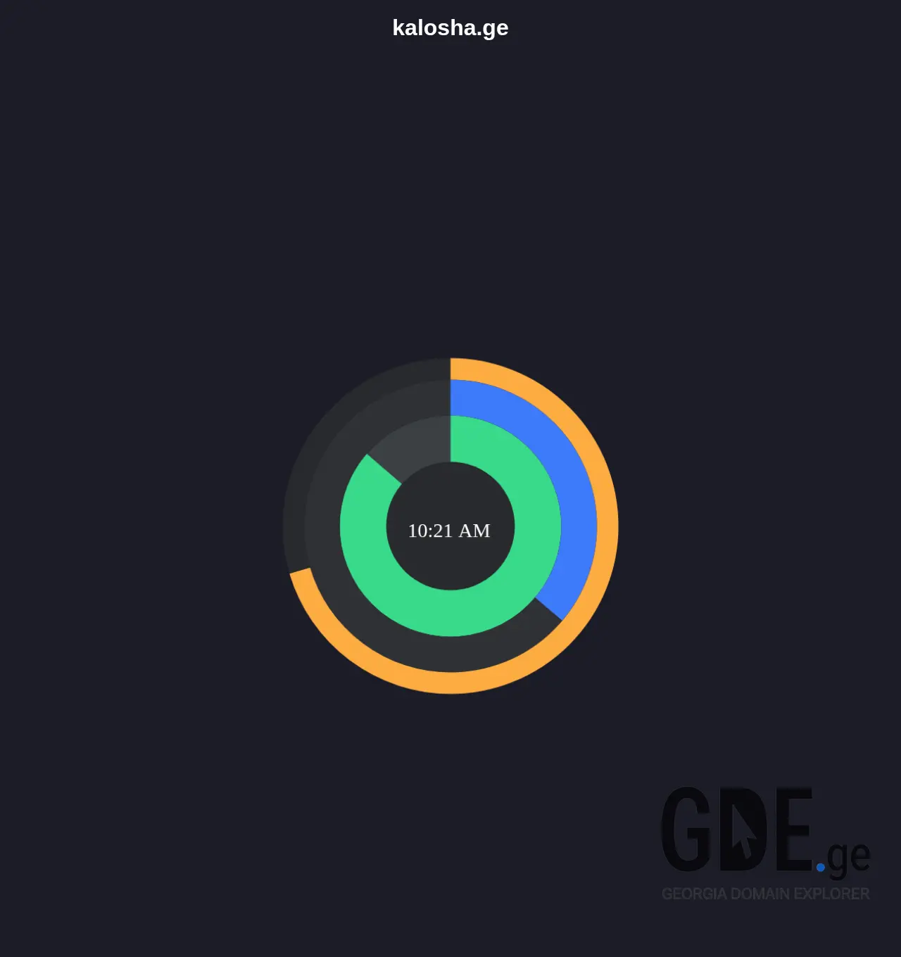 Screenshot of the site kalosha.ge at 2025-11-30