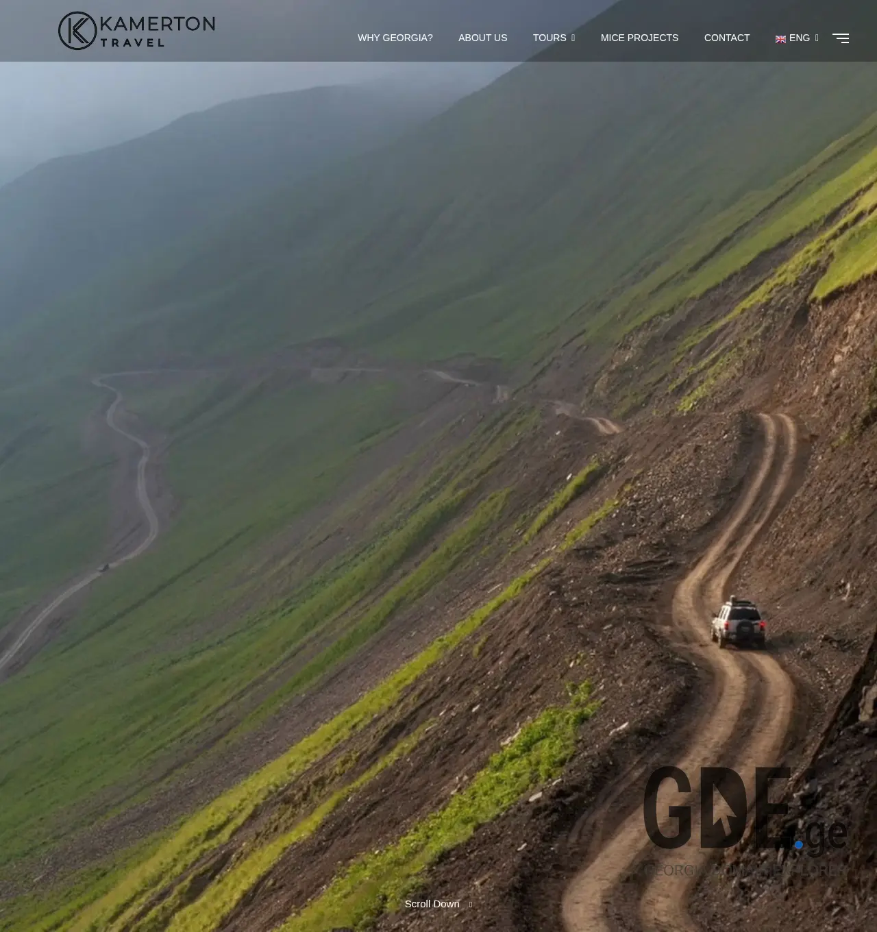 Screenshot of the site kamerton.ge at 2025-12-02