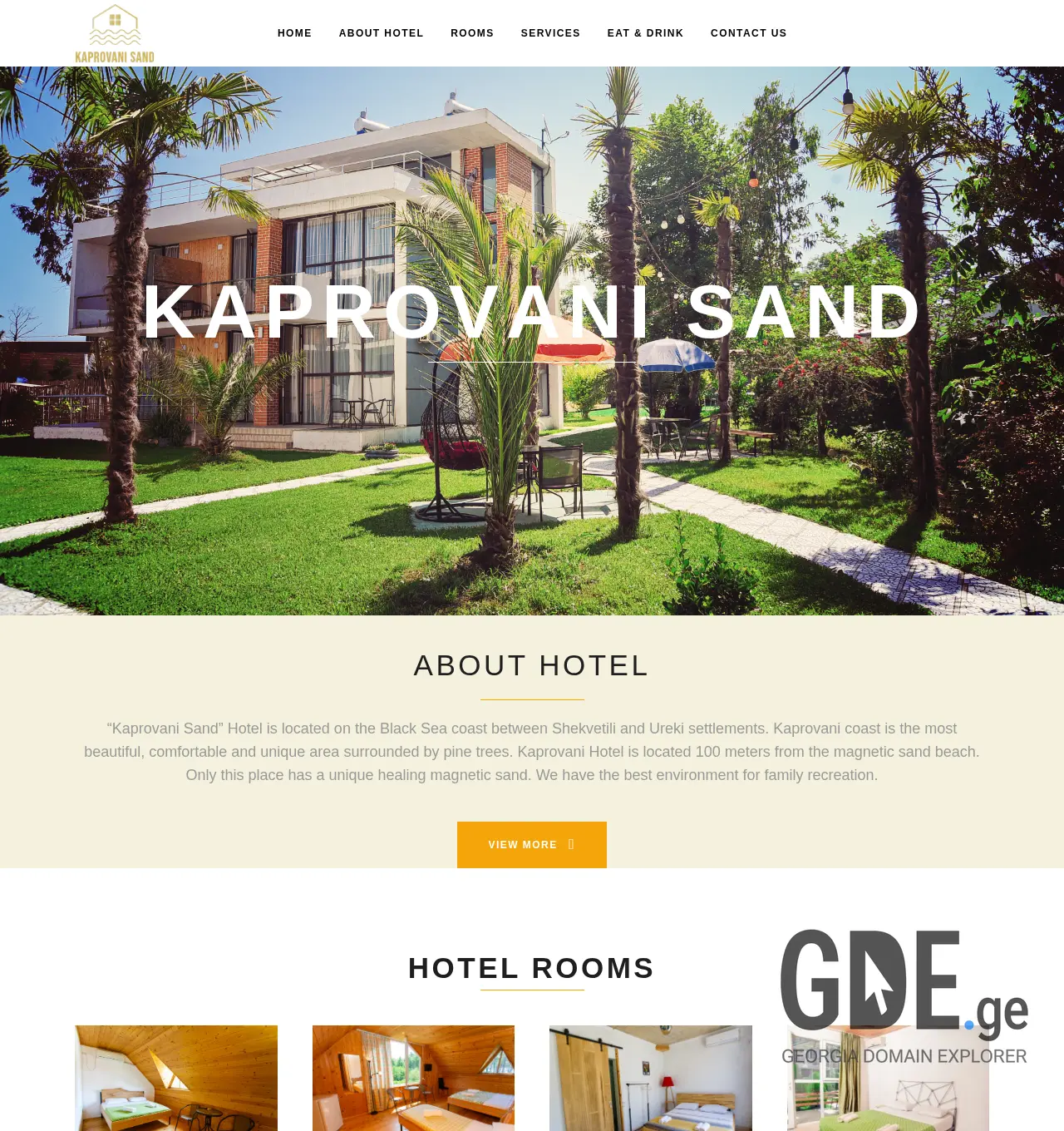 Screenshot of the site kaprovani.ge at 2025-12-02
