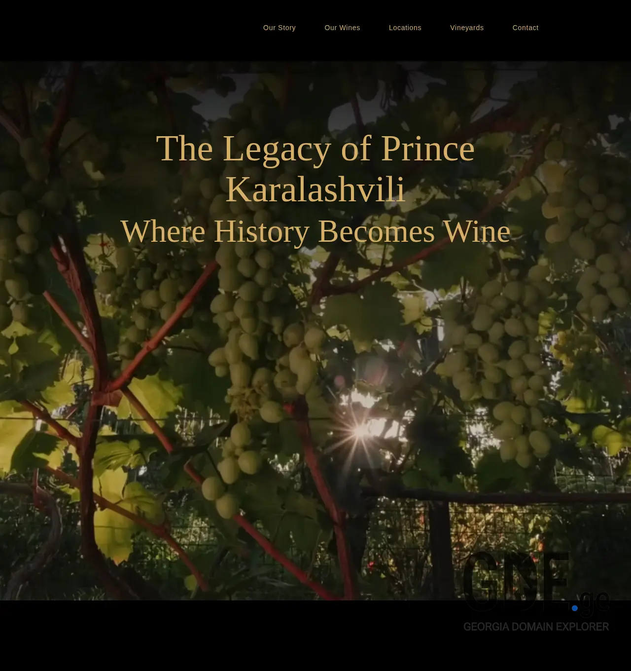 Screenshot of the site karalashvili.ge at 2025-11-30