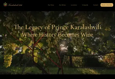 Скриншот karalashvili.ge