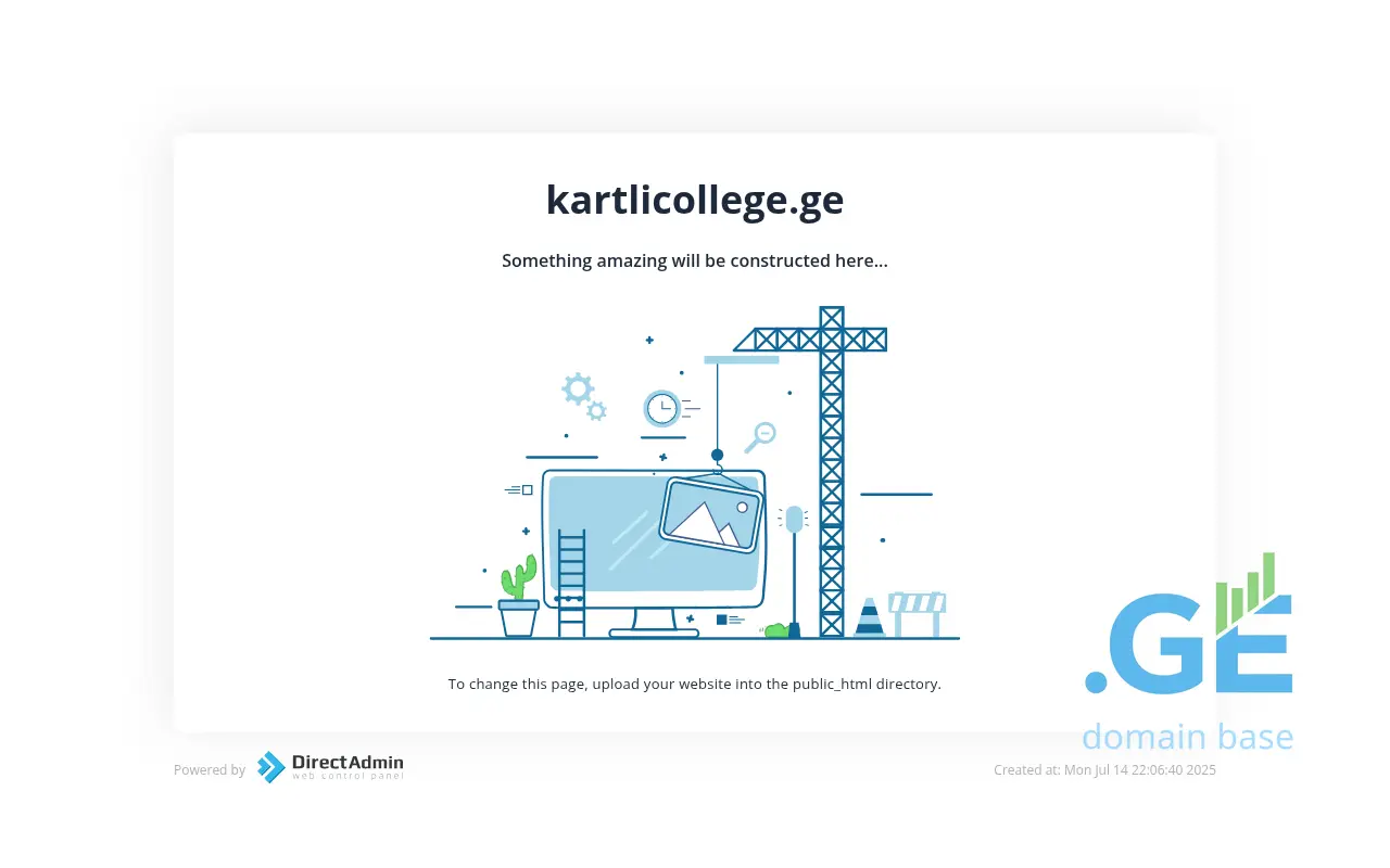 Screenshot of the site kartlicollege.ge