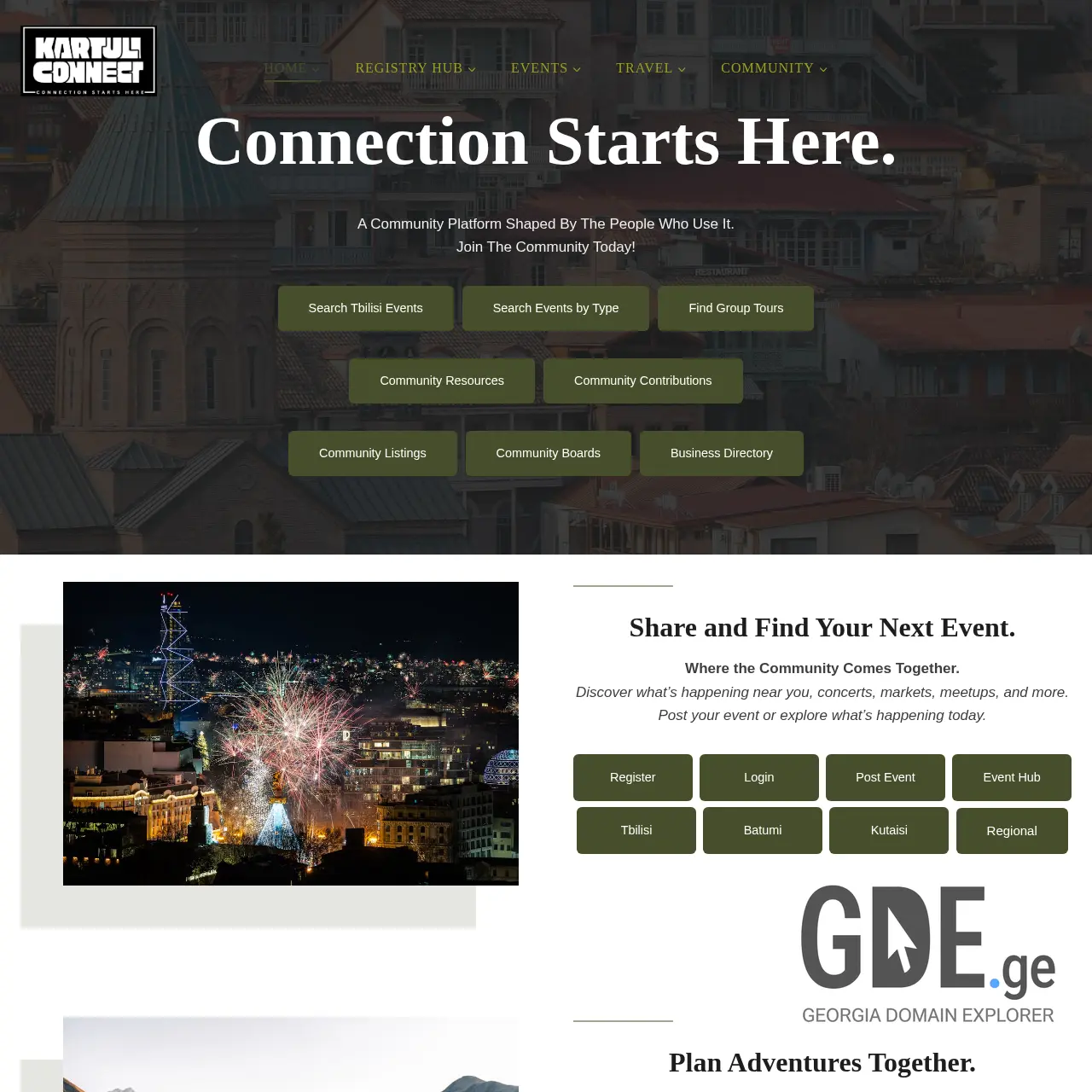 Screenshot of the site kartuliconnect.ge at 2025-12-09