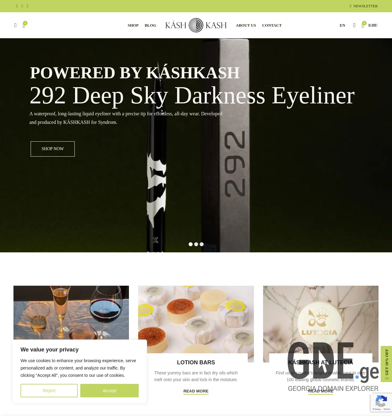 Screenshot of the site kashkash.ge at 2025-11-30