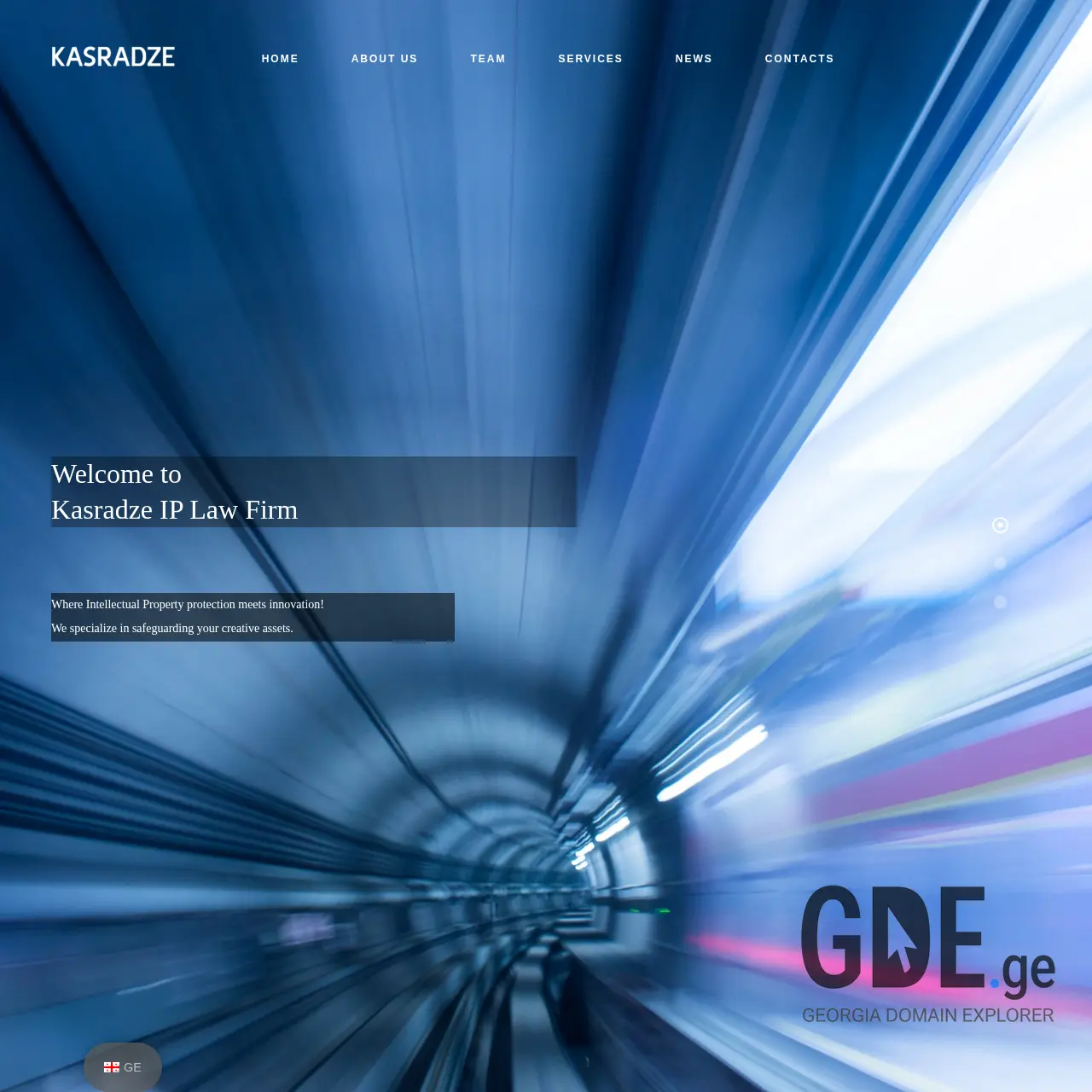 Screenshot of the site kasradze.ge at 2025-12-09