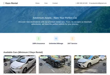 Screenshot of kazotravel.ge