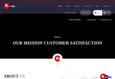 Screenshot of kcg.ge