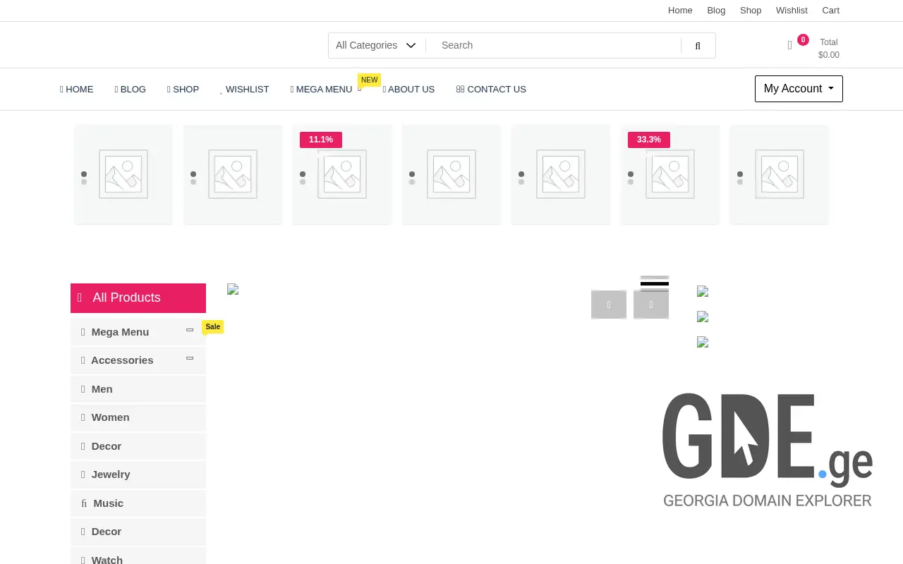 Screenshot of the site kekelina.ge at 2025-11-29