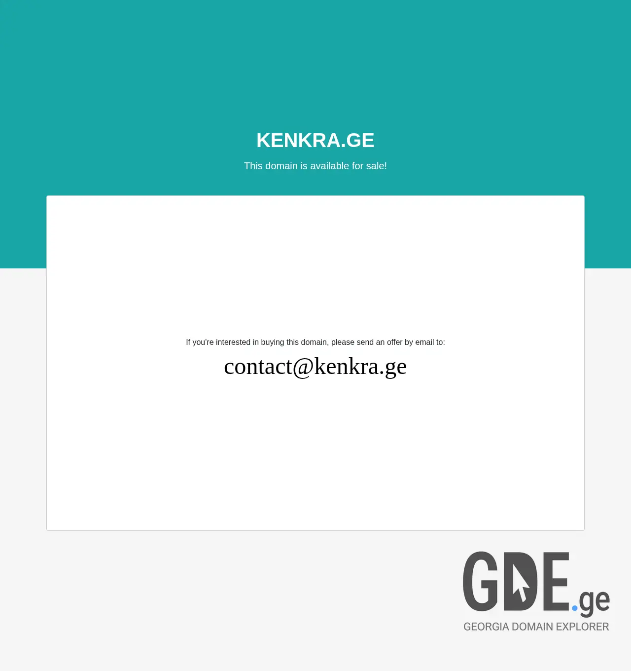 Screenshot of the site kenkra.ge at 2025-11-30