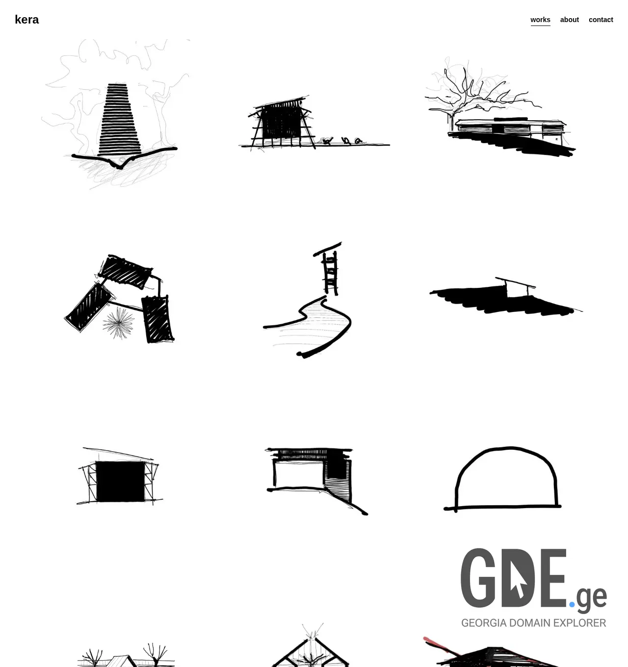 Screenshot of the site keraarch.ge at 2025-11-30