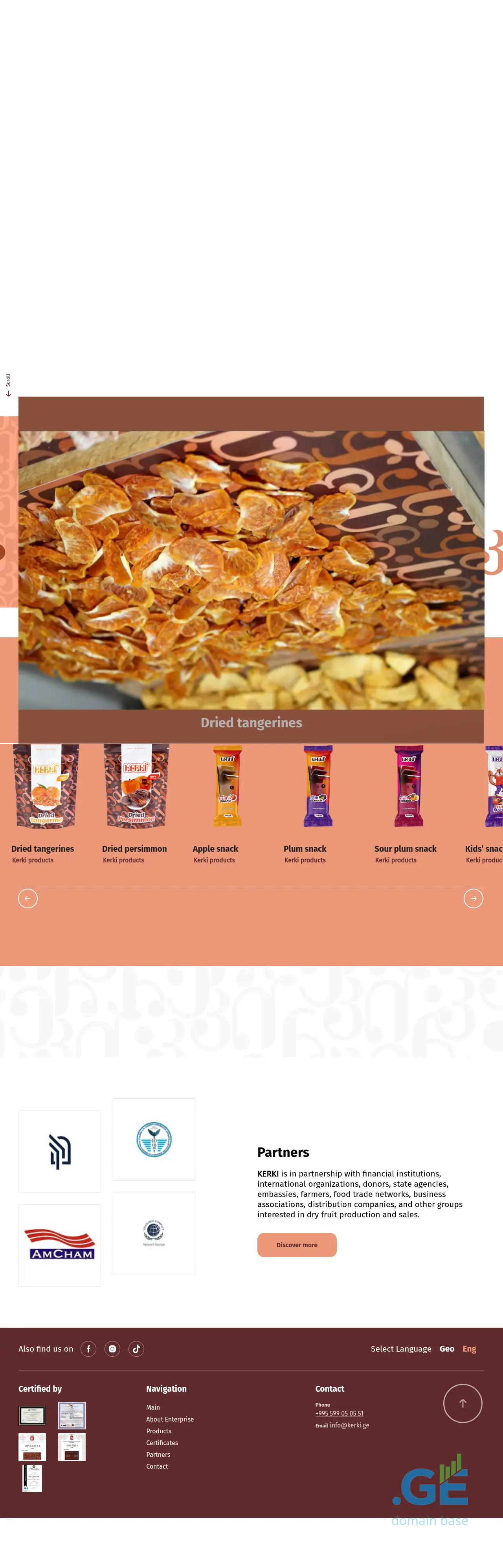 Screenshot of the site kerki.ge