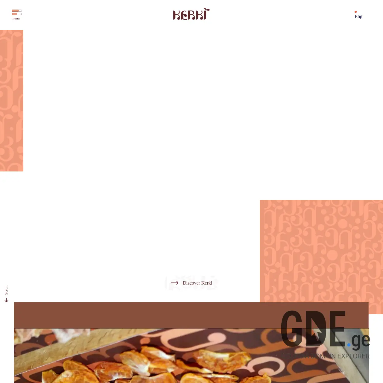 Screenshot of the site kerki.ge at 2025-12-09
