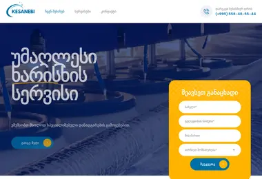Screenshot of kesanebi.ge