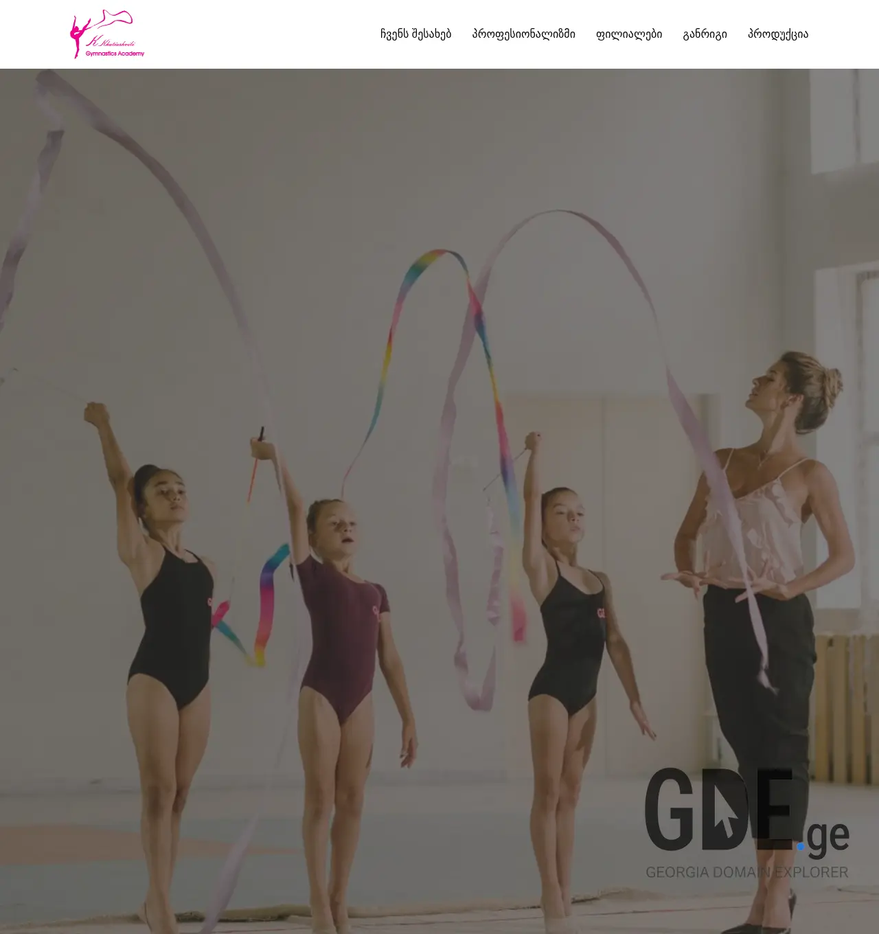 Screenshot of the site ketisacademy.ge at 2025-11-30