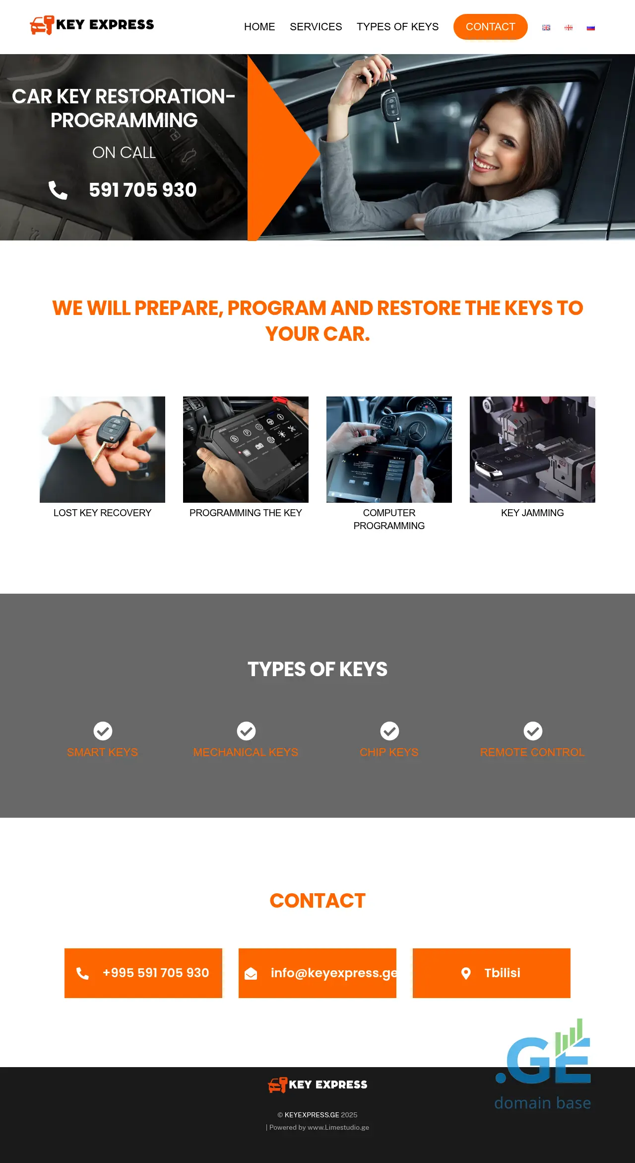 Screenshot of the site keyexpress.ge