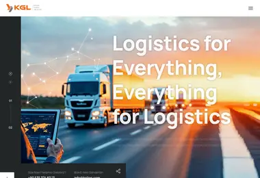 Screenshot of kgllogistic.ge