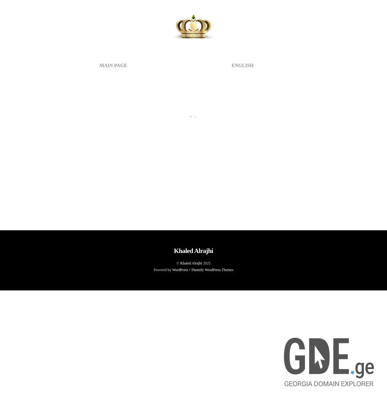 Screenshot of the site khaledalrajhi.ge at 2025-11-30