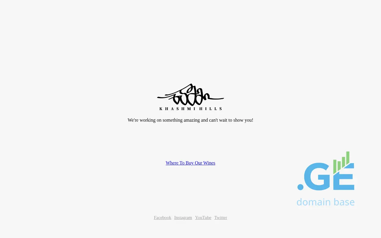 Screenshot of the site khashmihills.ge