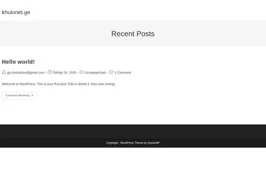 Screenshot of khulonet.ge