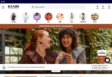 Screenshot of kiabi.ge