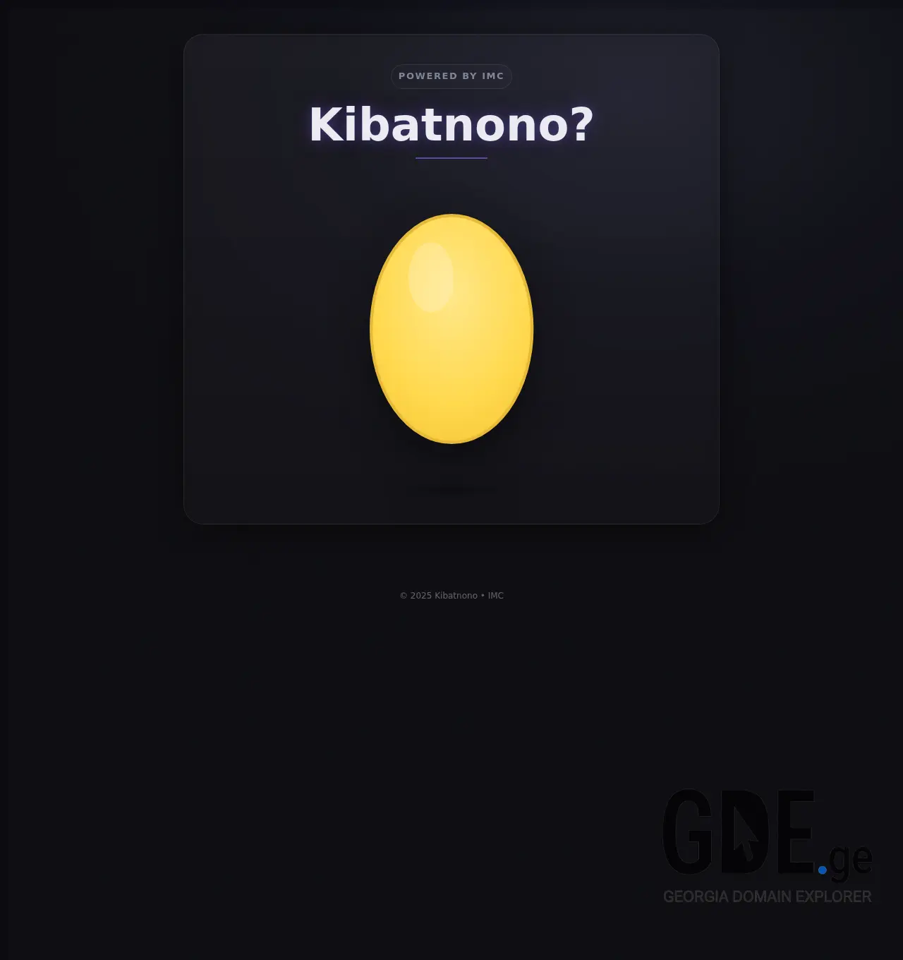 Screenshot of the site kibatono.ge at 2025-12-02