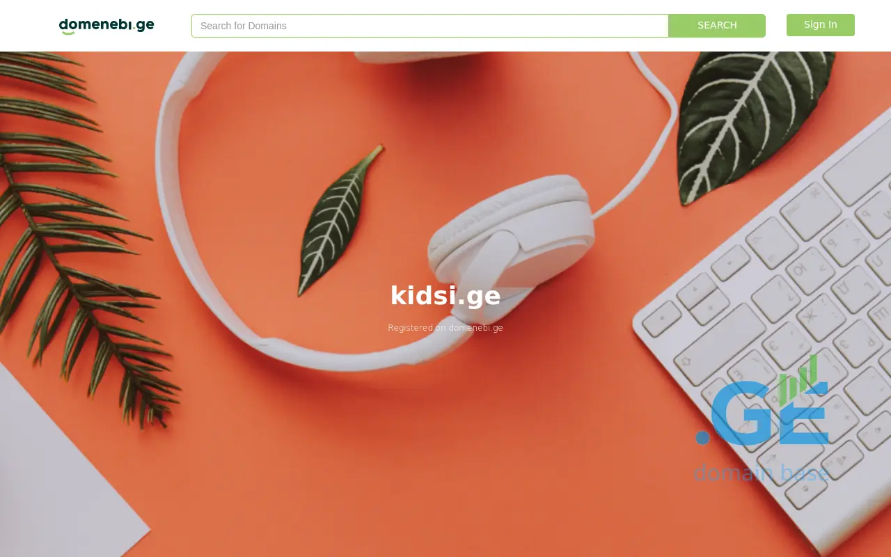 Screenshot of the site kidsi.ge