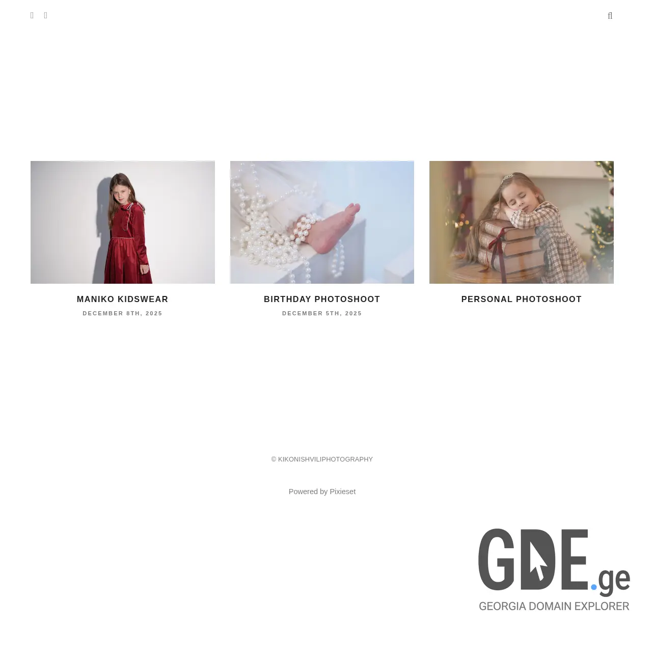 Screenshot of the site kikonishvili.ge at 2025-12-09