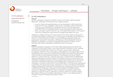 Скриншот kinaesthetics.ge