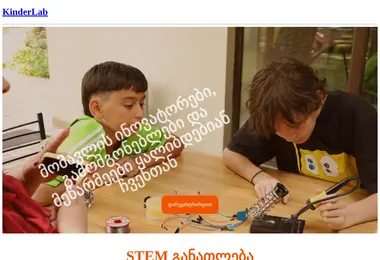 Скриншот kinderlab.ge