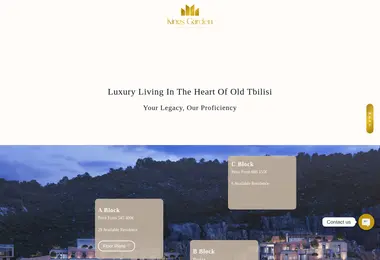 Screenshot of kingsgarden.ge