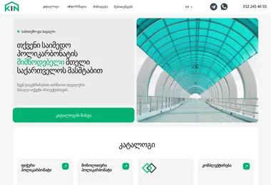 Скриншот kinplast.ge