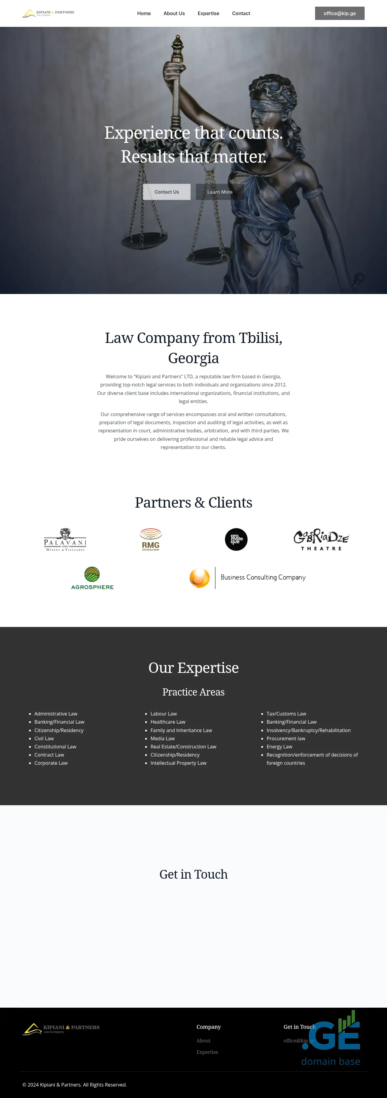 Screenshot of the site kip.ge at 2025-10-08