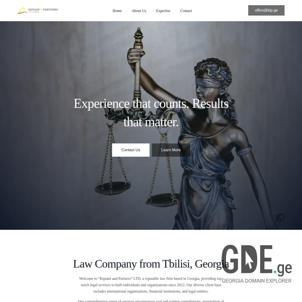 Screenshot of the site kip.ge at 2025-12-09