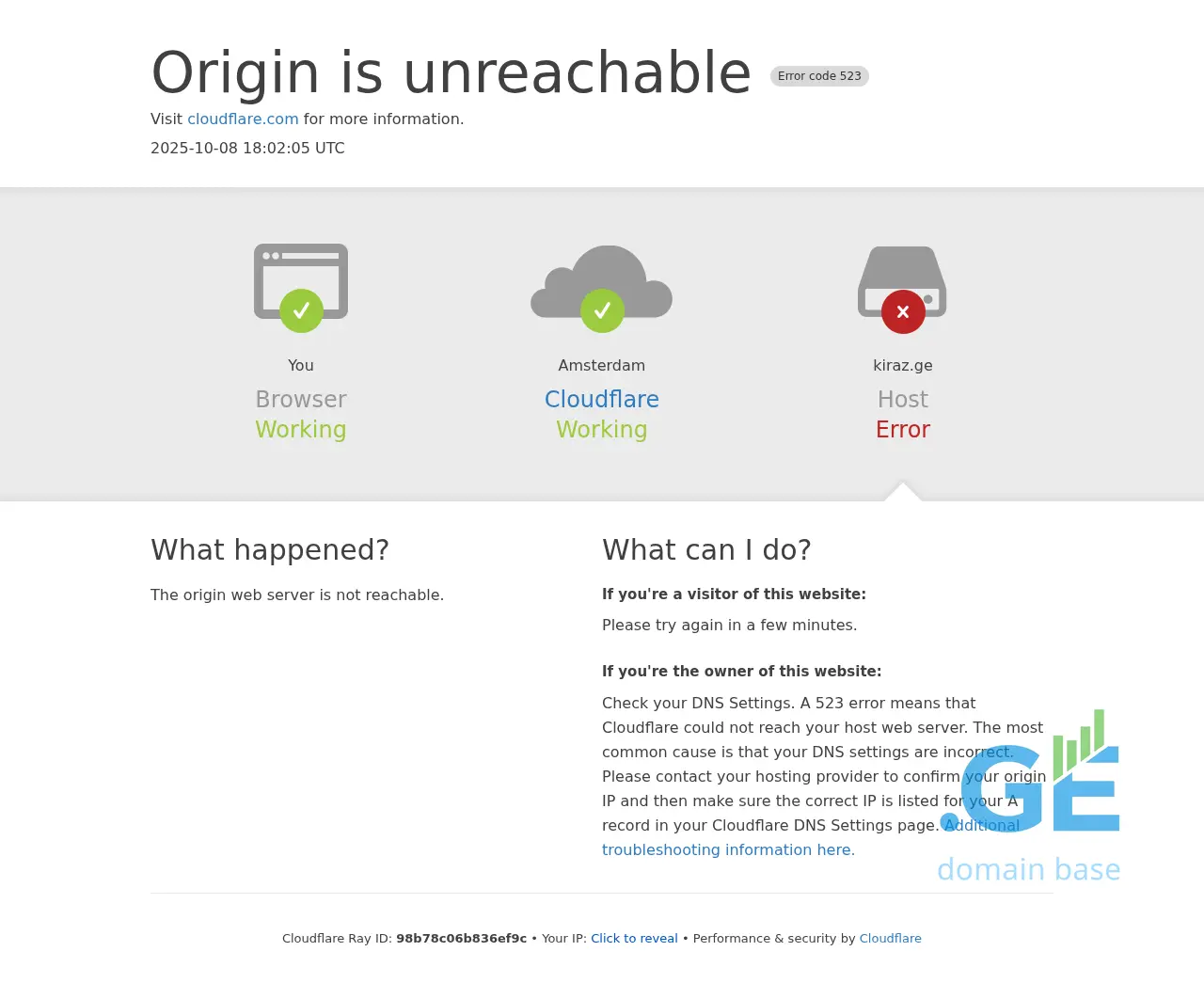 Screenshot of the site kiraz.ge